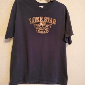 Lone Star 15th Anniversary 2016 Galveston, Texas  Rally 100% Cotton Size L.